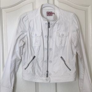 Vintage Juicy Couture white denim jacket